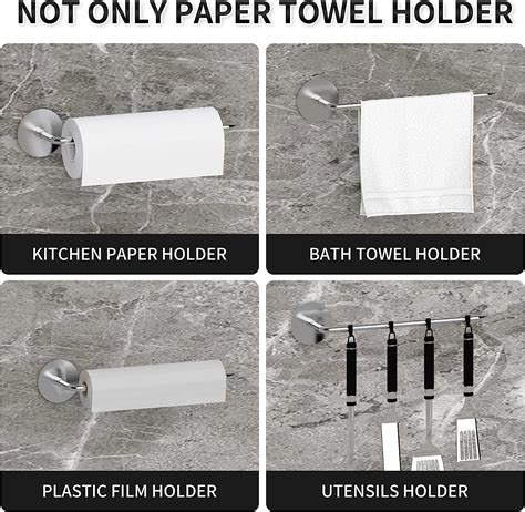 Buy TONLEA Paper Towel Rack, Under Cabinet Paper Towel Holder, 3M Self ...