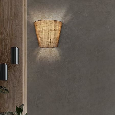 Mufasa Wall Mounted Lamp Lights Half Shade Bedside Fabric Lampshade ...