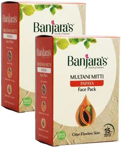 Banjaras Papaya Multani Mitti Face Powder - Pack Of 2 - Price in India ...