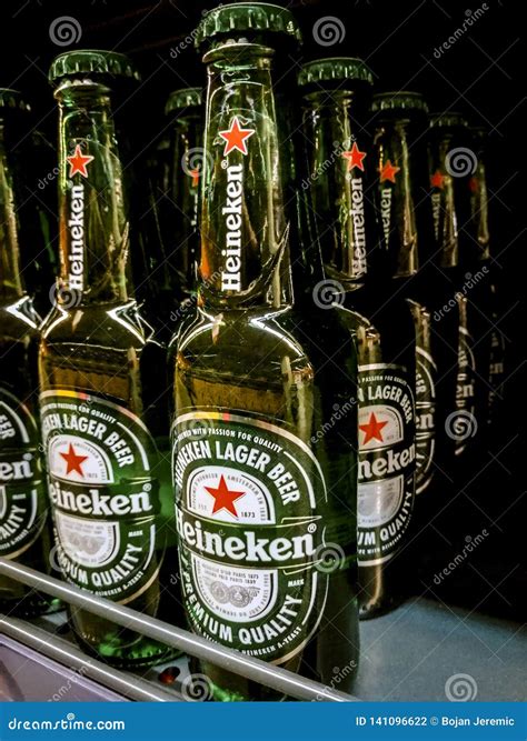Grocery Store Refs with Bottles of Heineken Beers Editorial Photography ...