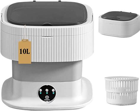 Amazon.com: Portable Travel Washing Machine, 10L Portable Mini Washer ...