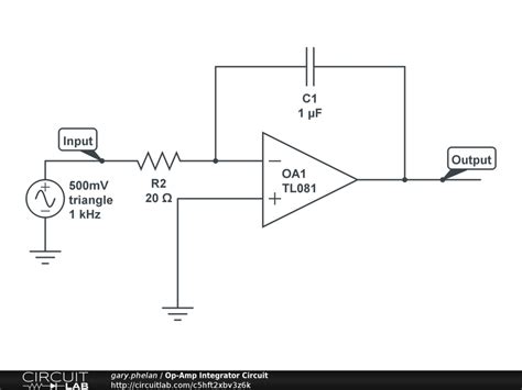 Image result for Example Integrator Circuit