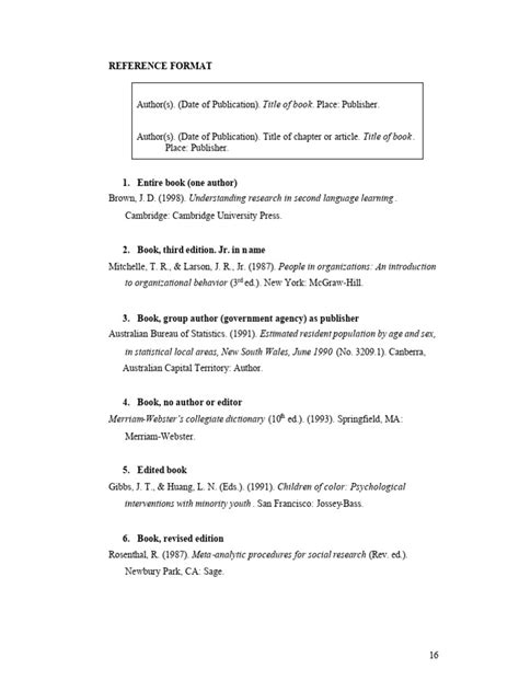 APA Format WebReference 的图像结果