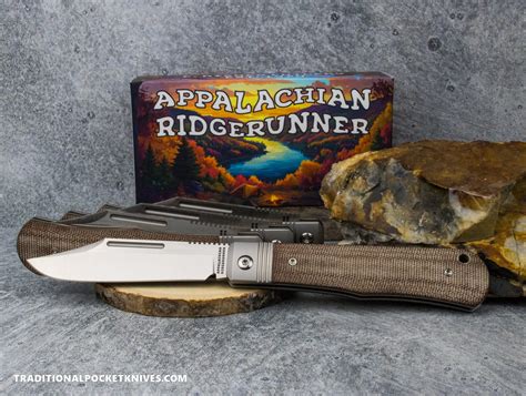 Appalachian Ridgerunner: Natural Micarta - Clip Point S90V - C. Risner Cutlery LLC