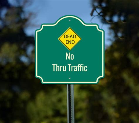 Image result for Dead-End Sign