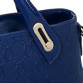 Women's 4-Piece Blue Handbag Set with Teddy Bear Charm - Stylish and ...