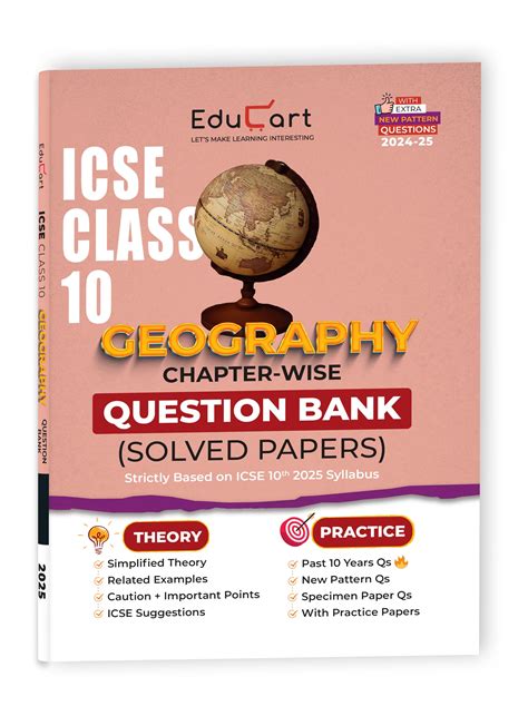 Educart ICSE Class 10 Question Bank 2025 Geography Chapter-wise ...