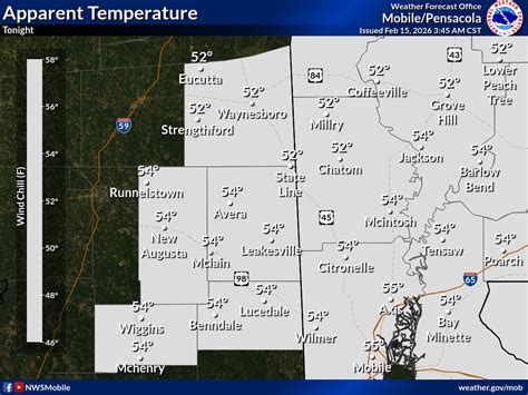 Local Forecast Maps for NWS Mobile/Pensacola