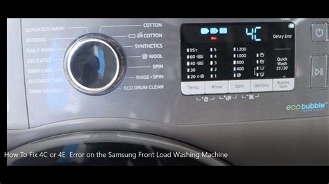 4C Code On Samsung Washing Machine 的图像结果