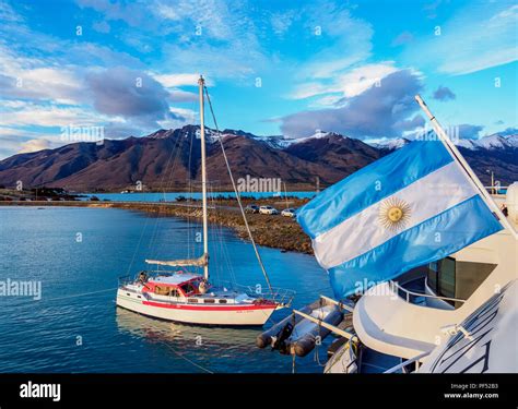 Puerto Punta Bandera, Santa Cruz Province, Patagonia, Argentina Stock ...