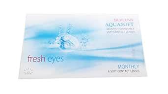 Buy aquasoft silklens fresh eye -1.25 power monthly disposable white ...