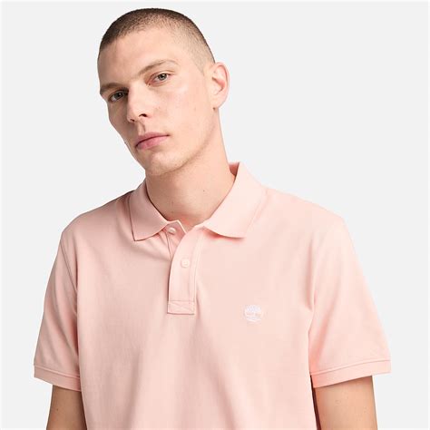 Millers River Pique Polo Shirt for Men in Light Pink