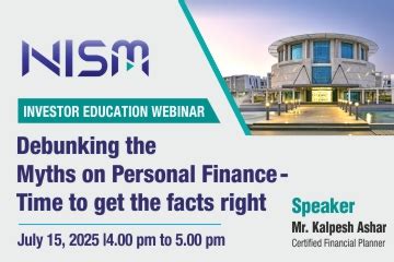 Debunking the Myths on Personal Finance - Time to get the facts right ...