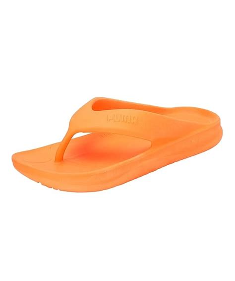 Buy Puma Unisex-Adult Wave Flip RES Neon Citrus Slipper - 8 UK ...