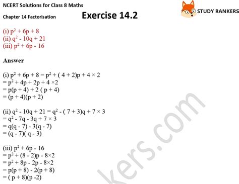 Image result for Class 8 Math Chapter 3 Factorization