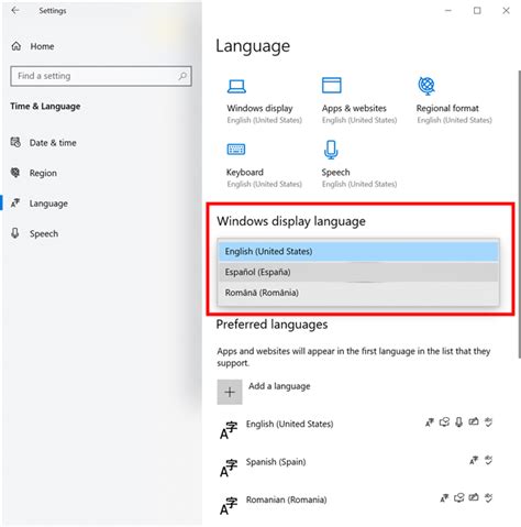 How to Change App Language in Windows 10 的图像结果