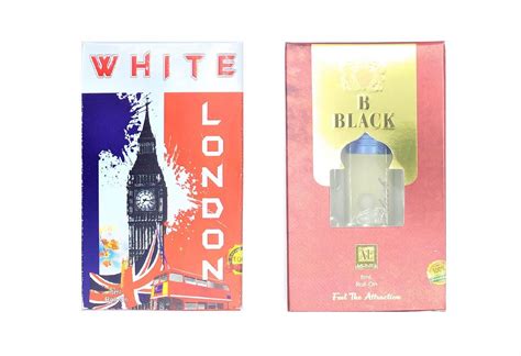 Raviour Lifestyle B Black and White London Pure and Non Alcoholic Attar ...