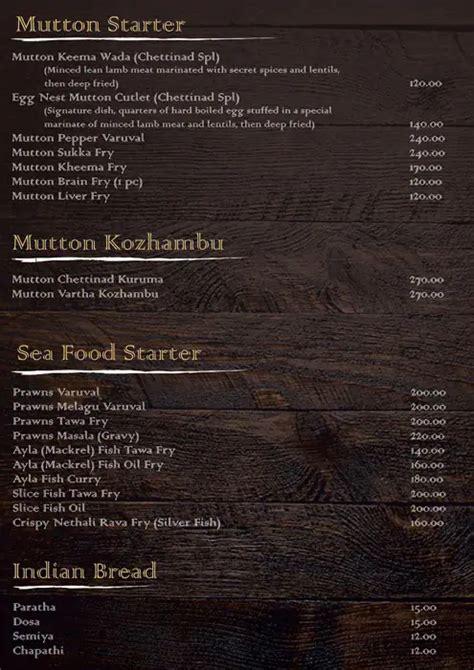 Menu at Sugi Amma's Kitchen, Bengaluru