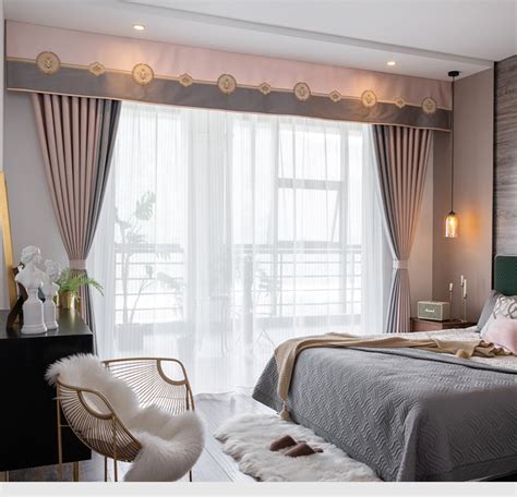 高端窗帘-美式卧室窗帘-美式卧室窗帘图片-伊莎莱