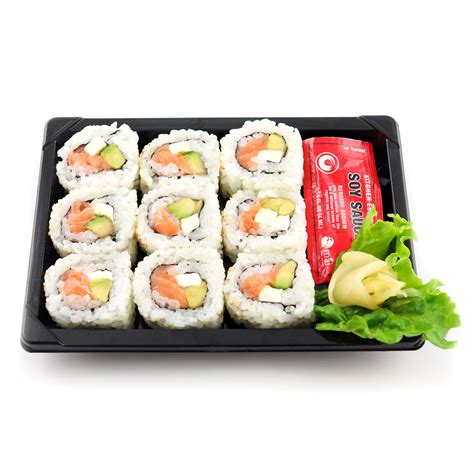 Salmon Cream Cheese Avocado Roll - Genji