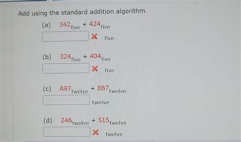 Addition Using Standard Algorithm 的图像结果