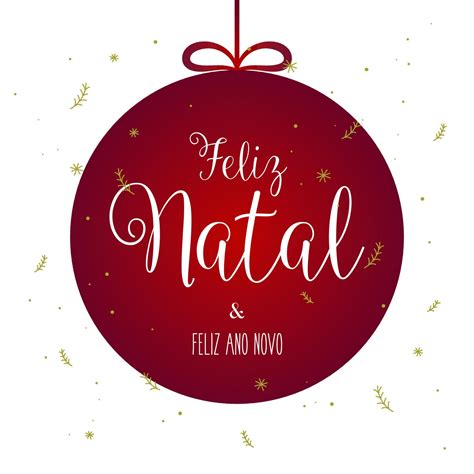 Merry christmas in Brazilian Portuguese with christmas ornaments ...