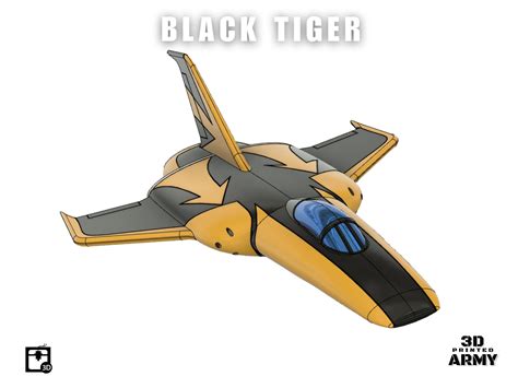 Cosmo Black Tiger - Space battleship Yamato - STL files 3D model 3D ...
