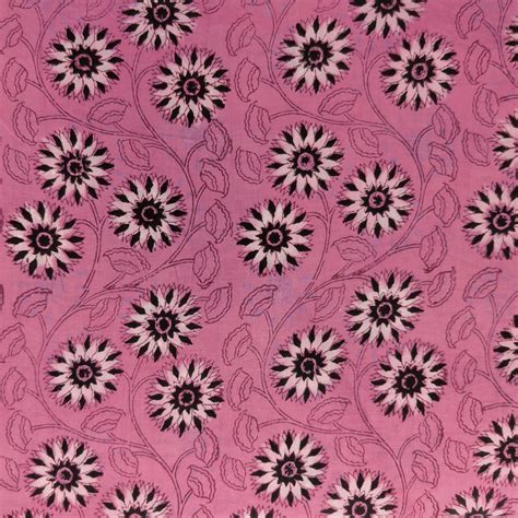 Pure Cotton Double Dabu With With Hibiscus Jaal Hand Block Print Fabri ...