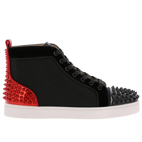 CHRISTIAN LOUBOUTIN: Shoes men | Sneakers Christian Louboutin Men Black ...