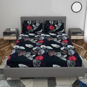 Home Garage 210 TC Cotton King 3D Printed Fitted (Elastic) Bedsheet ...