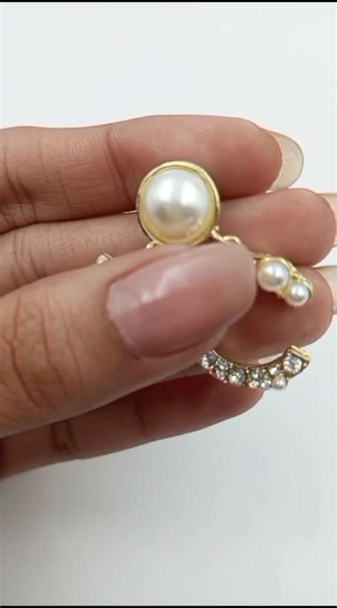 Watch Korean Earrings for Women Pearl Earrings Rose silver Plated Pearl ...