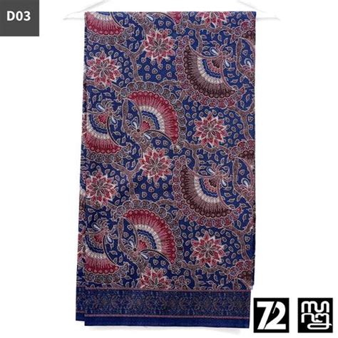 Jual KAIN BATIK DOBBY Premium Motif Kembang Semak Warna Biru 724064 Cap ...