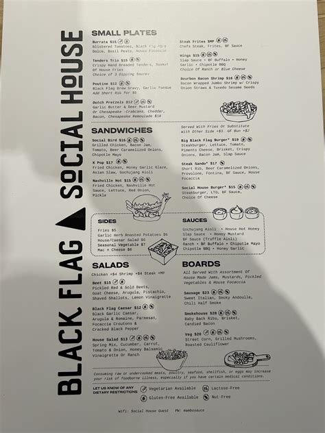 Black Flag Social House, Marriottsville - Menu, Reviews (48), Photos ...