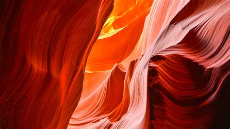 Download wallpaper 3840x2160 rock, cave, waves, nature, light, red 4k ...