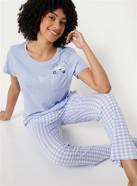 Buy Women Checked PJ Set Online at just Rs. 799.0 - 1000016020415 | Max ...