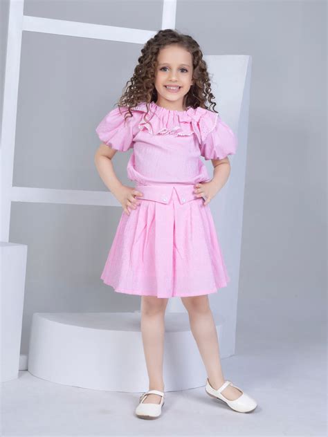Girls Checkered Skirt with Top 17172 | Peppermint