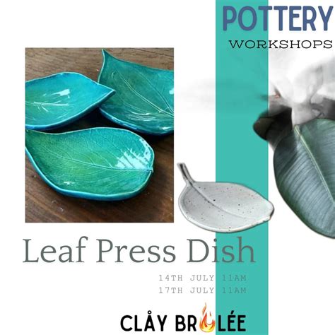 Leaf Press Dish - Pottery Workshop, Hebron Haven Hotel, Dargle, Howick ...