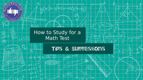 Image result for Math Test Study