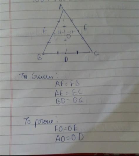 D,E,F are the midpoint of BC,CA And AB respectively .prove that AD ...