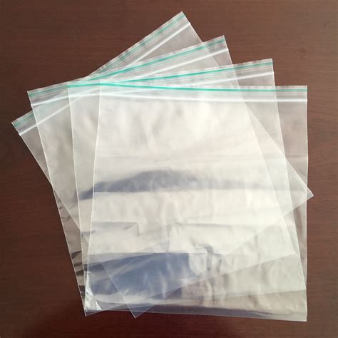 clear zip lock bags/zipper bag/zip lock bags with red line A - QINGDAO ...