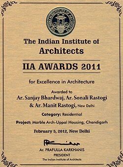 Indian Institute of Architects Awards, 2011 - Morphogenesis