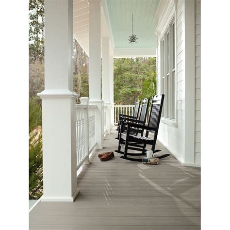 Trex Transcend 12-ft Gravel Path Grooved Composite Deck Board in the ...