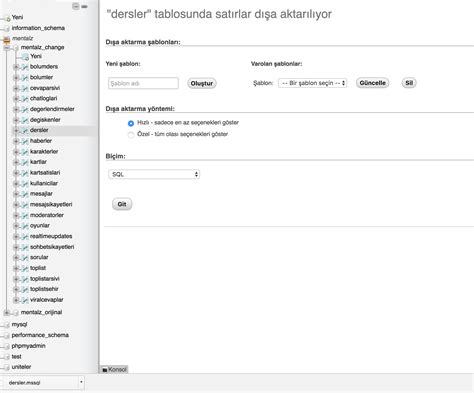 phpMyAdmin Update 的图像结果