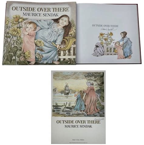At Auction: Maurice Sendak Signed Book & Promotional Poster, OUTSiDE ...