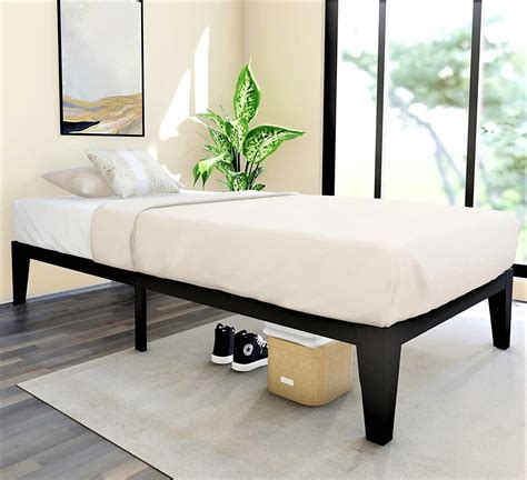 Amazon.com: FIRSTHOMES Twin Bed Frame/Twin Bed/Twin Size Metal Platform ...