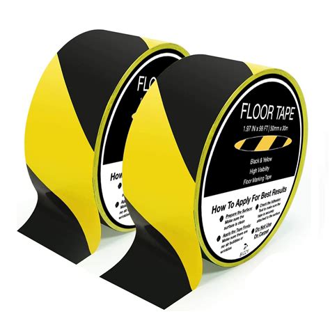 Snapklik.com : Black And Yellow Safety Tape 2" X 108 Industrial Yellow ...