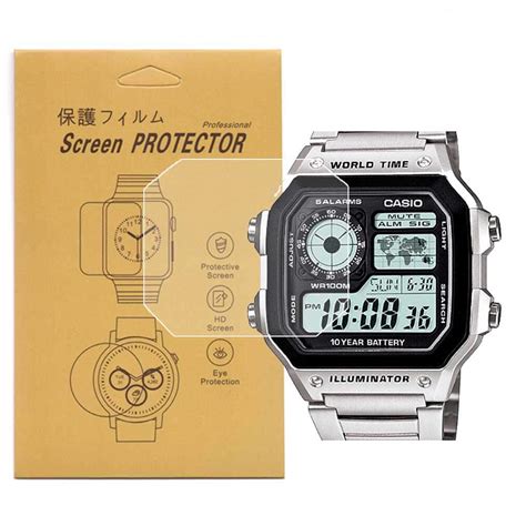 [5-Pack] For Casio AE-1200/AE-1300 Watch Screen Protector, Full ...
