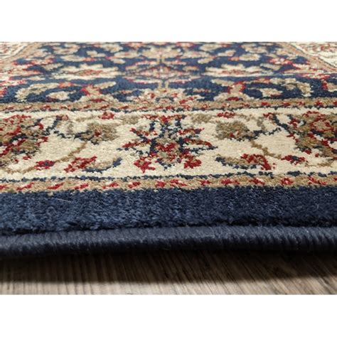 Radici USA Como 3 X 5 (ft) Navy Indoor Floral/Botanical Oriental Area ...