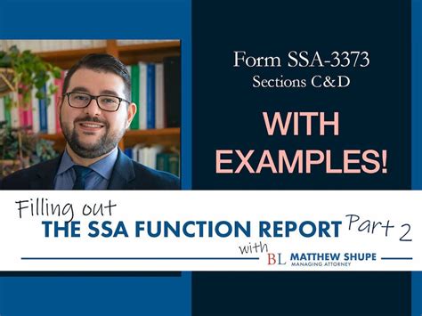 Image result for How to Fill Out SSA Function Report