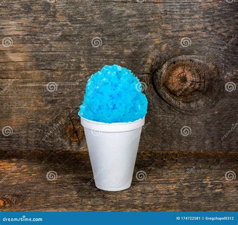 Two Hawaiian Shave Ice, Shaved Ice Or Snow Cone Desserts In Flower ...